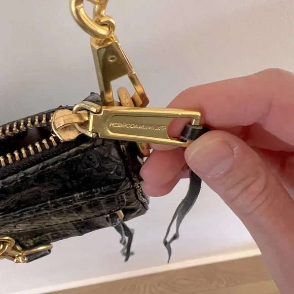 Rebecca Minkoff Black and Gold Crossbody - Picture 7 of 7